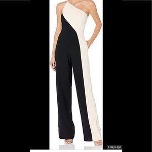 Black Halo color block jumpsuit
